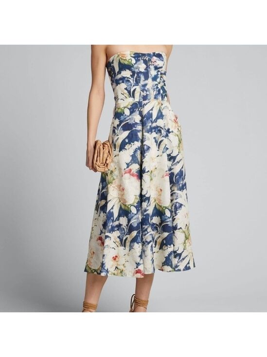 Ralph Lauren Purple Label Dresses & Skirts - Ralph Lauren Purple Label Linen Strapless Dress